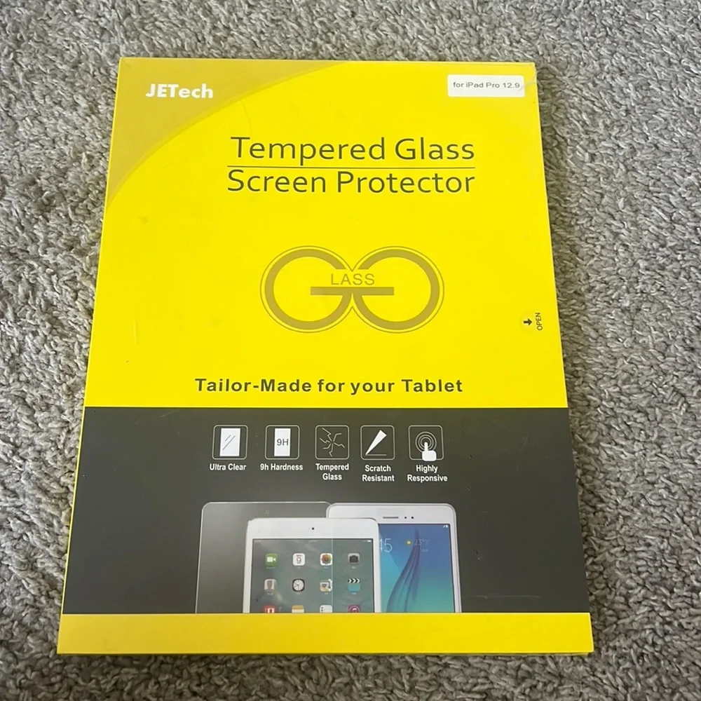 iPad Pro 12.9 tempered glass screen protector unopened